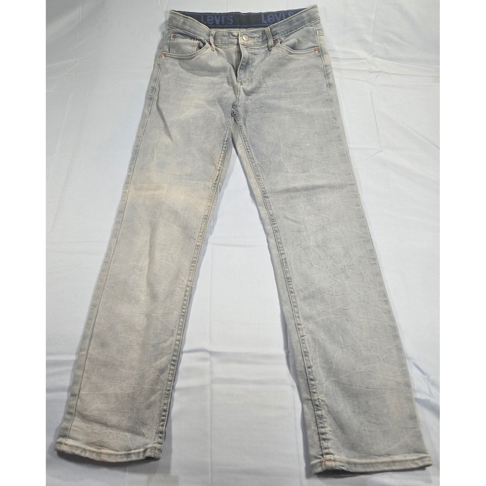 Levis 502 Regular Taper Big Kids Jeans Light Wash W29 L31 Size 18 Reg
